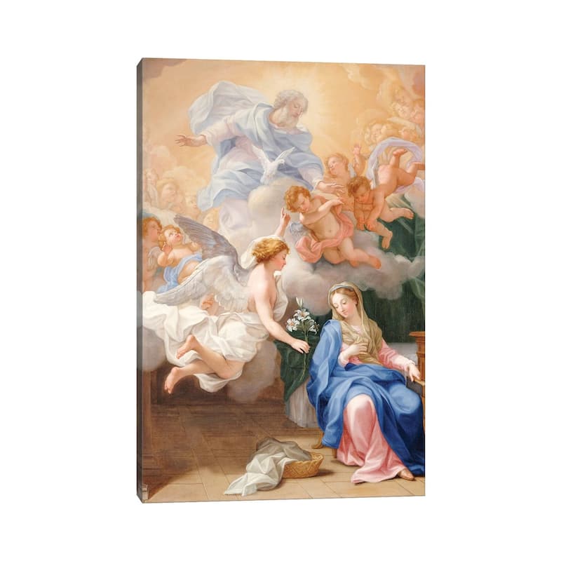 iCanvas "The Annunciation" by Giovanni Odazzi Canvas Print
