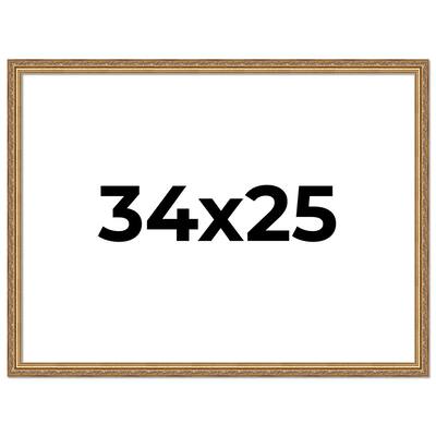 34x25 Frame Red Solid Wood Picture Frame Width 1.75 Inches | Interior Frame Depth 1 13/16 Inches
