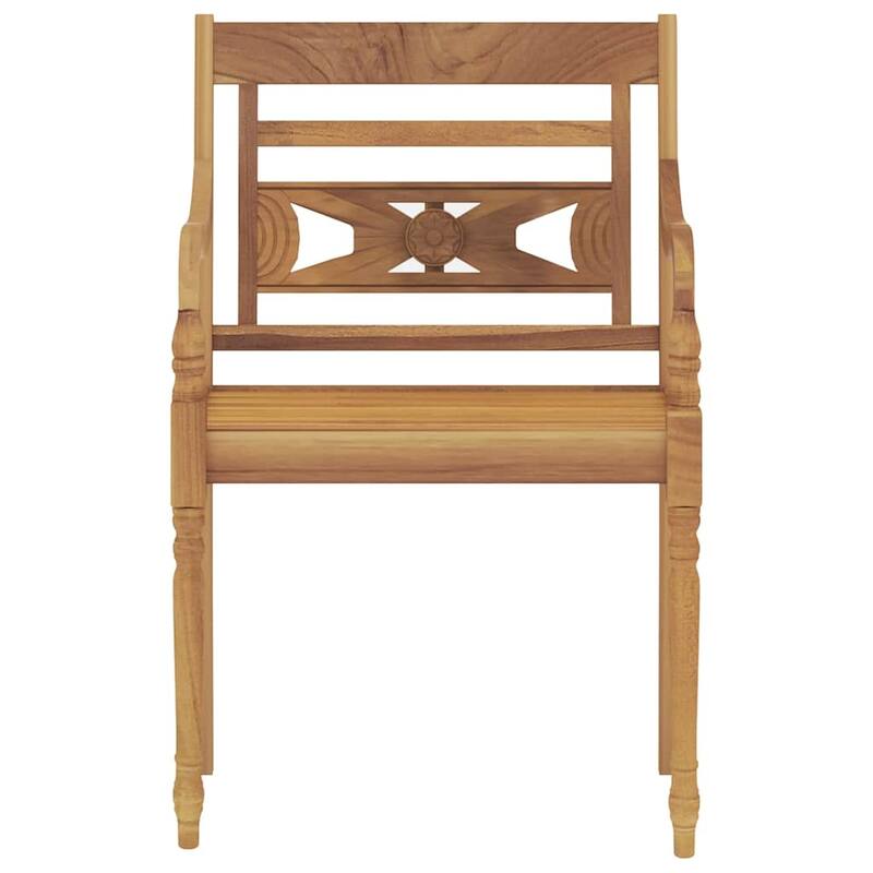 vidaXL Garden Dining Set Teak Wood Medium Seats Many - 39.4 x 78.7 x 29.5