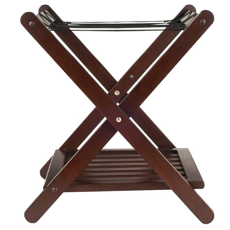 Brown Foldable Luggage Rack/Shelf for Home