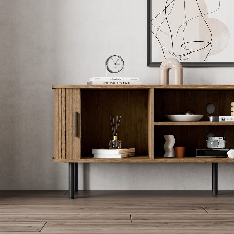 Tambour TV Stand Media Console for TVs Up to 55"