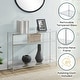preview thumbnail 18 of 16, Convenience Concepts Royal Crest 3 Tier Glass Console Table