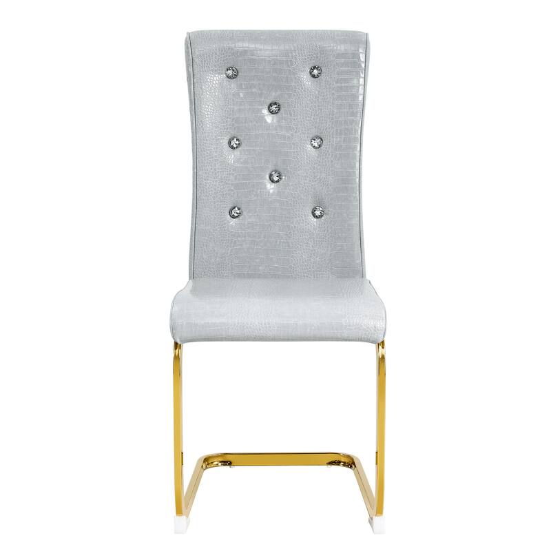 Set of 4 Retro Upholstered Dining Chairs