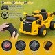 preview thumbnail 8 of 9, 12V Caterpillar Licensed Kids Ride on Dump Truck with Tiltable Bump Bed - 43" x 28" x 24" (L x W x H)