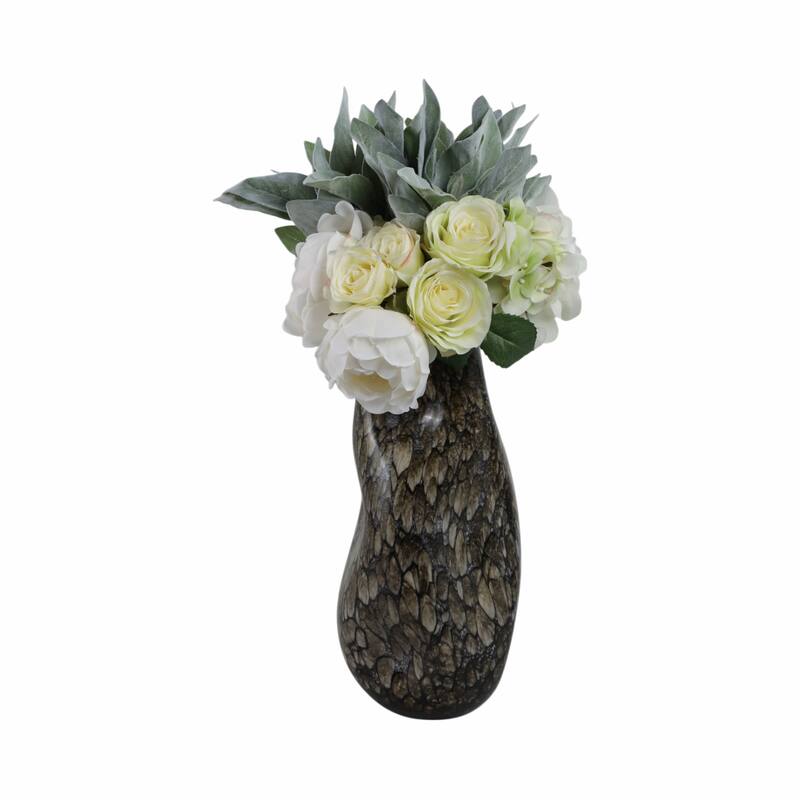 Glass Decorative Vase Handcrafted Modern Casual Home Style Piece