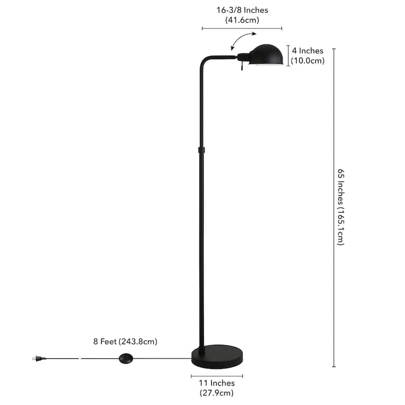 Arundel 66" Tall Integrated LED Floor Lamp with Metal Shade