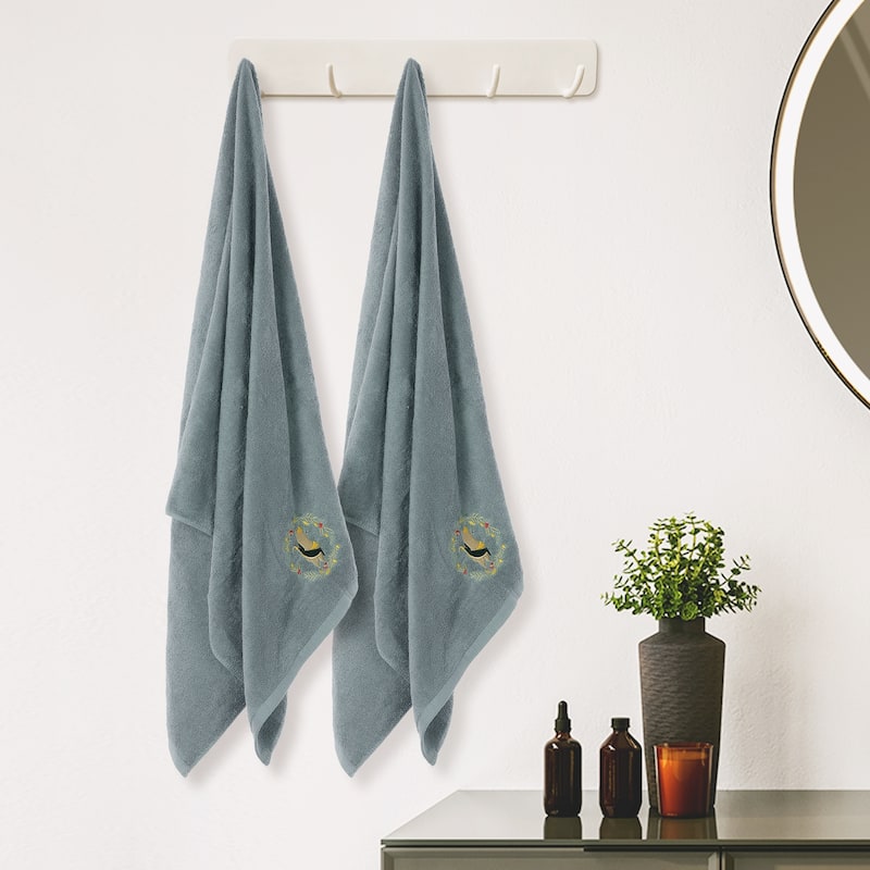 Cotton Bath Towels, 2 Pack Towels Set, Highly Absorbent and Quick Dry Towels for Bathroom 28" x 56"