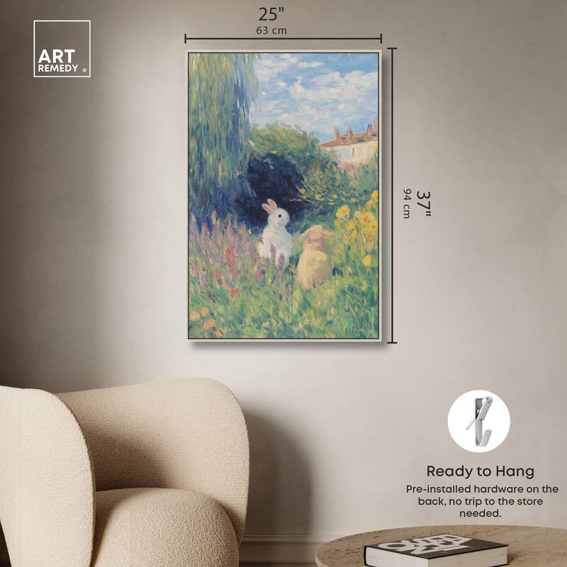 Quiet Gardeners Canvas by Art Remedy