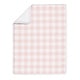 preview thumbnail 3 of 4, Pink Buffalo Plaid Check Girl 4-piece Nursery Crib Bedding Set - Blush and White Shabby Chic Woodland Rustic Country Farmhouse