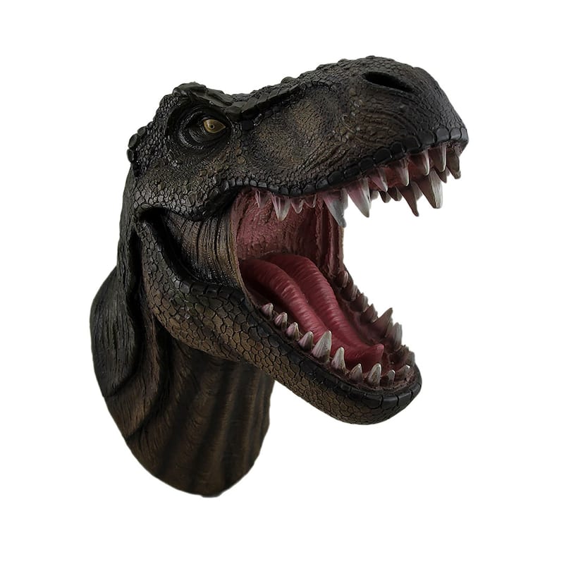Jurassic Jaws Snarling Tyrannosaurs Rex Wall Mounted Dinosaur