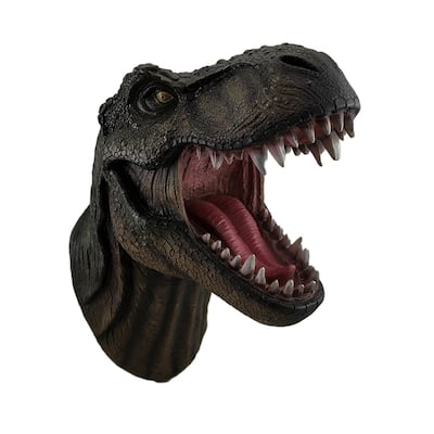 Jurassic Jaws Snarling Tyrannosaurs Rex Wall Mounted Dinosaur