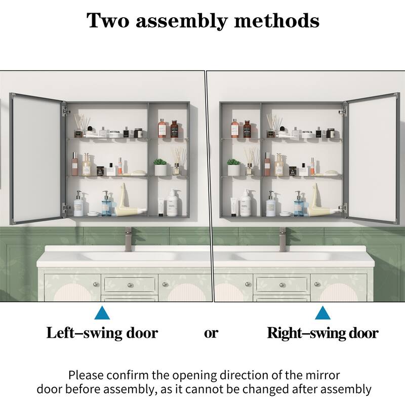 30"x 28" Medicine Cabinet with Mirror