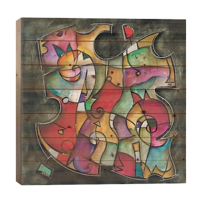 Noir Duet I Print On Wood by Eric Waugh - Multi-Color