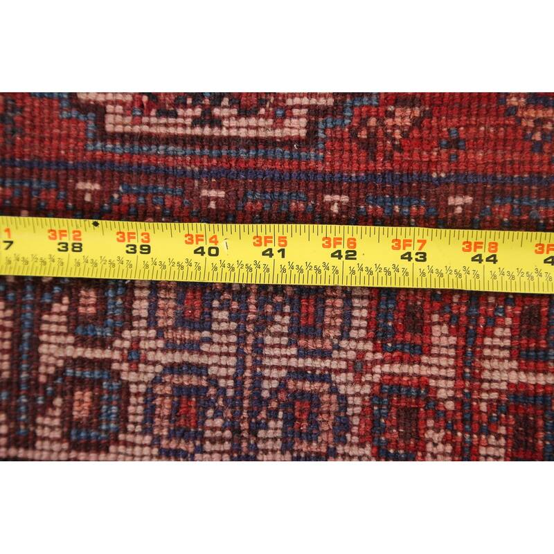 Pre-1900 Antique Vegetable Dye Shiraz Persian Wool Area Rug Handmade - 3'9" x 5'1"