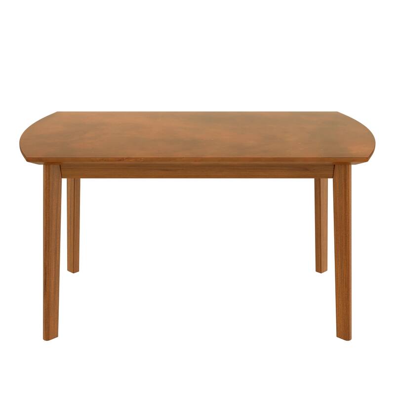 5 Piece Wood Dining Table Set, includes 1 Rectangle Table & 4 Chairs, Kitchen Dining Table & Chair Set for 4 Persons