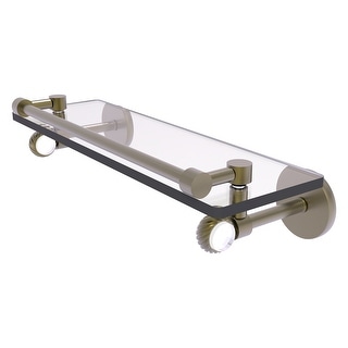 Allied Brass Clearview Collection 16 Inch Gallery Rail Glass Shelf with ...