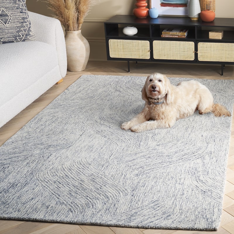 SAFAVIEH Handmade Pine Anaya Modern & Contemporary Wool Rug