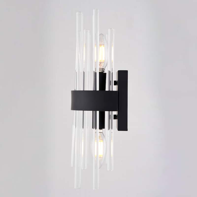 Vaxcel Lighting W0537 Delevan 2 Light 14" Tall Wall Sconce