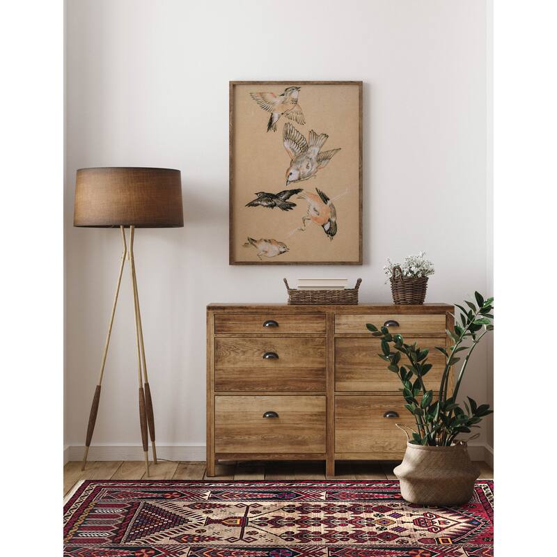 ECARPETGALLERY Hand-knotted Baluch Tan Wool Rug - 3'5 x 5'11