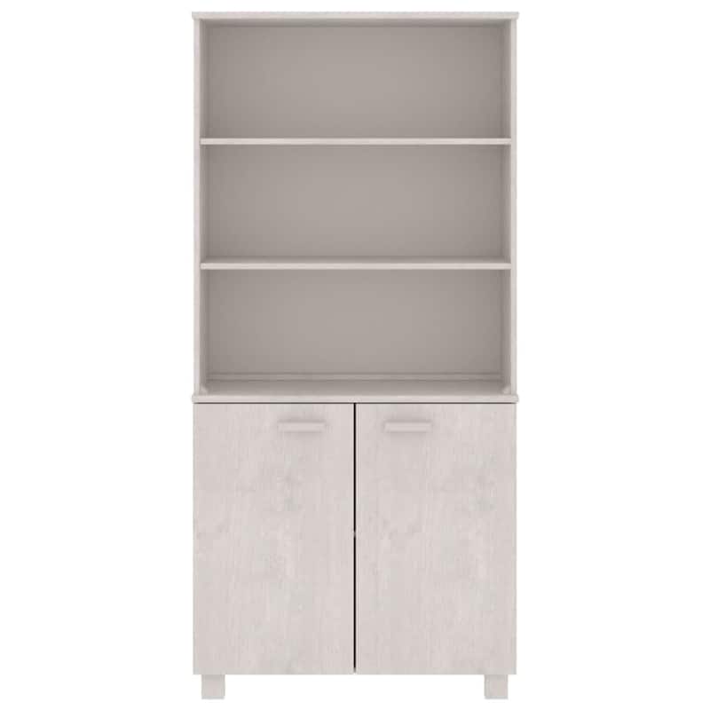 vidaXL Drawer Cabinet Bookshelf with Storage Shelves HAMAR Solid Wood Pine - 33.5" x 13.8" x 70.9"