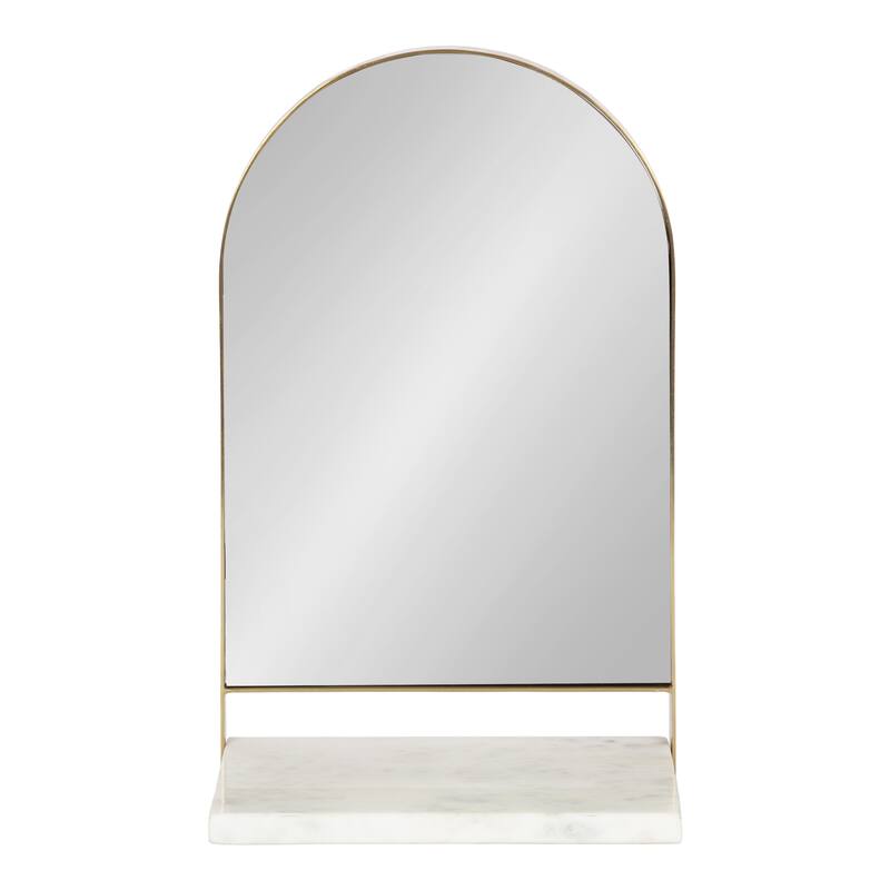 Kate and Laurel Chadwin Wall Mirror with Shelf