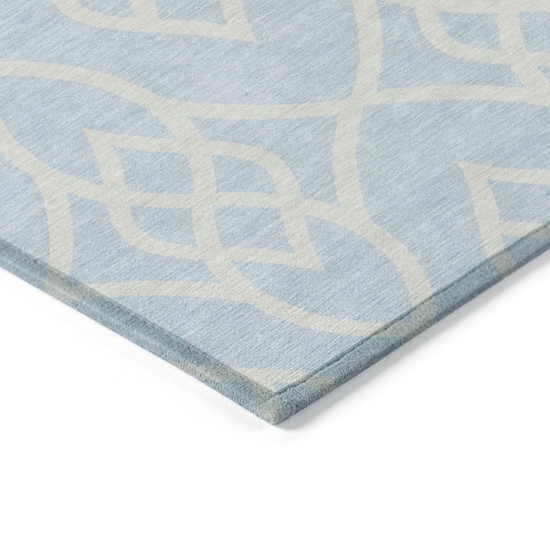 Machine Washable Indoor/ Outdoor Chantille Trellis Modern Rug