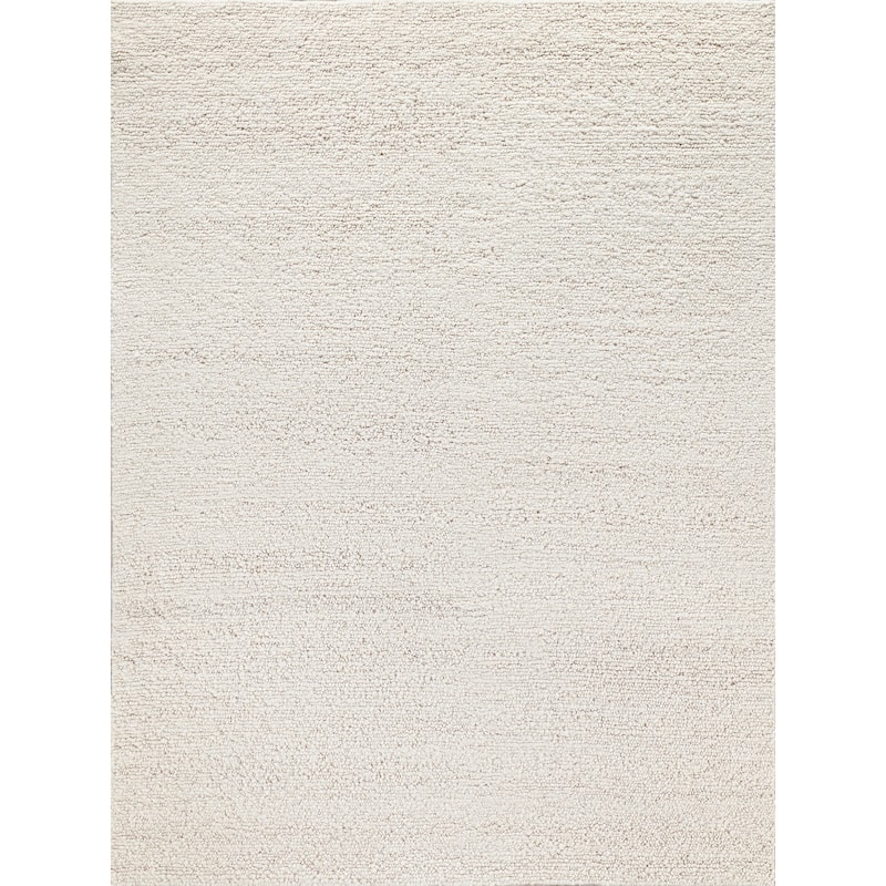 EXQUISITE RUGS Borelli Hand-loomed New Zealand Wool Ivory Area Rug.