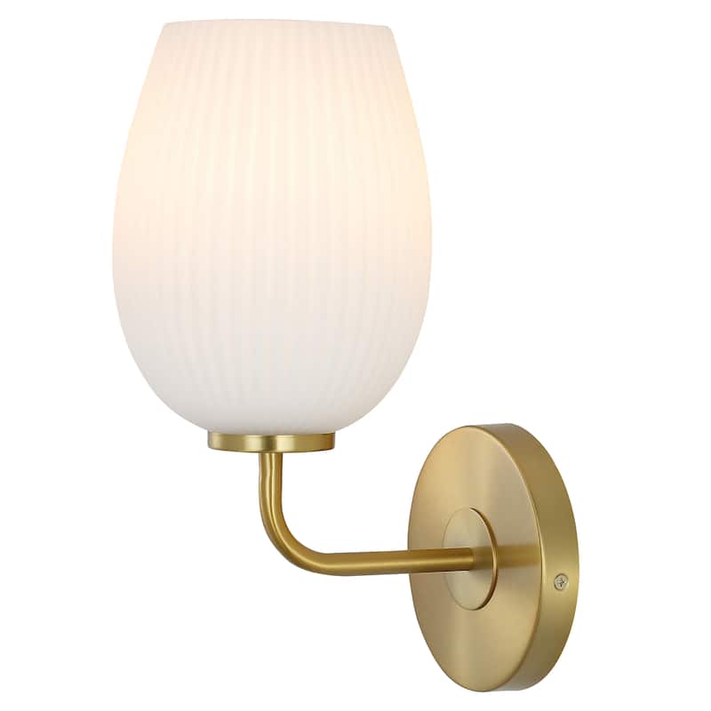 SAFAVIEH Lighting Idina Wall Sconce - 8" W x 6" D x 13" H