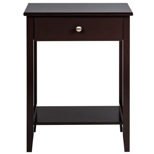 Wooden Nightstand End Table Storage Display