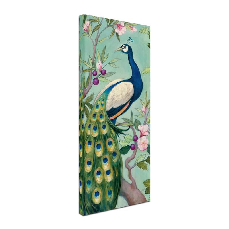 Julia Purinton 'Pretty Peacock II' Canvas Art