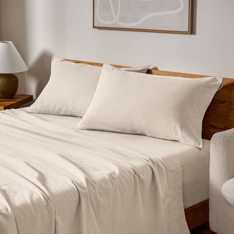 Bare Home Cotton Flannel Pillowcases (Set of 2)