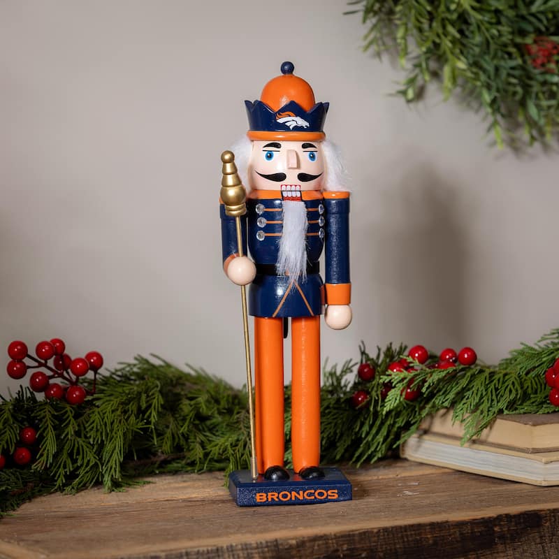 Nutcracker Statue, Denver Broncos - 4.92''W x 4.53''H x 13.78