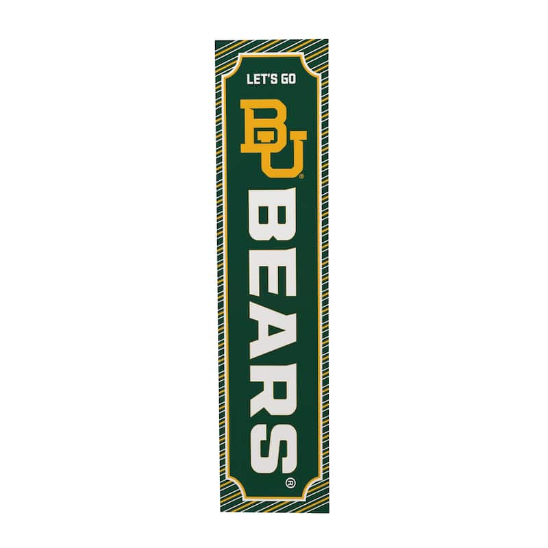 47" Double Sided Seasonal Porch Leaner, Baylor University - 47" x 11.25"