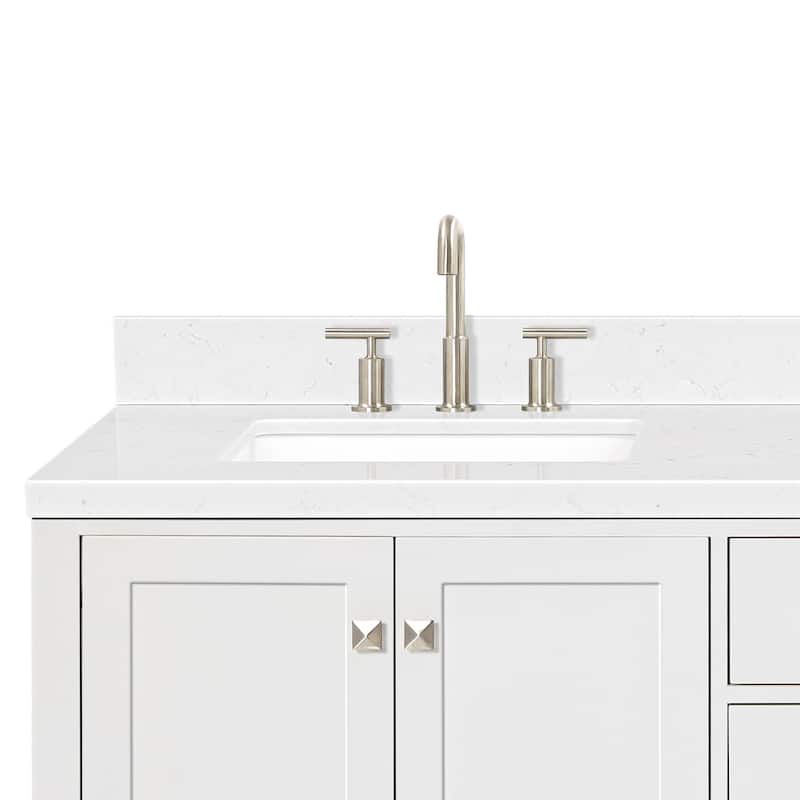 Ariel A072DCQRVO Cambridge 72" Free Standing Double Basin Vanity Set