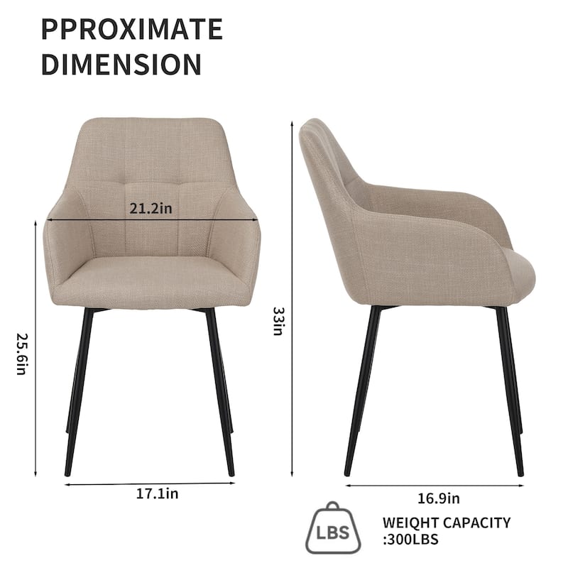 modern padded kitchen chairs with backrest and wide seat