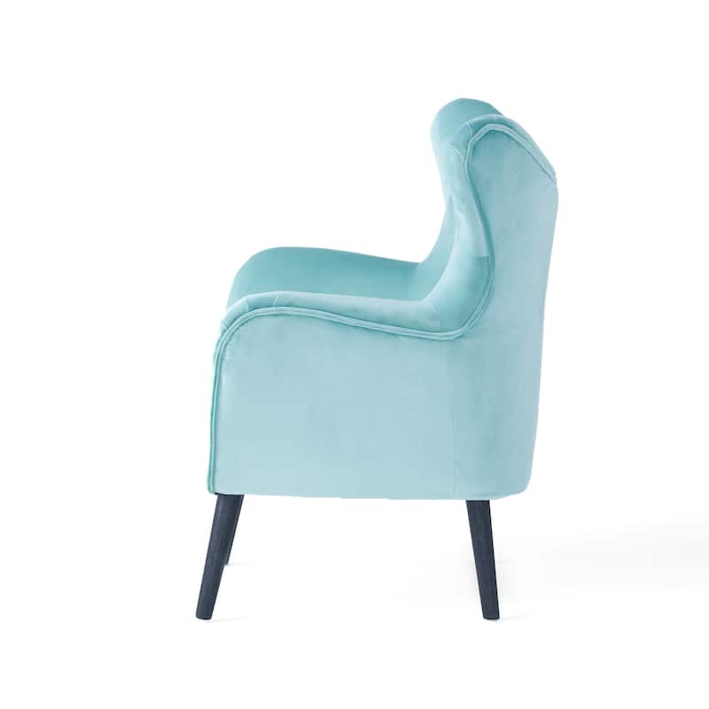 Alyssa Mid-century Upholstered Arm Chair by Christopher Knight Home - 30.25"D x 34.25"W x 39.75"H
