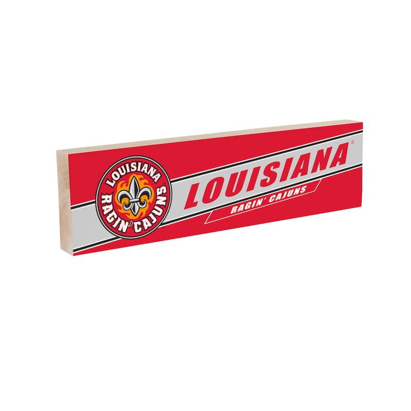 University of Louisiana at Lafayette Wooden Tabletop Mantel Shelf Sign