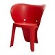 preview thumbnail 1 of 31, 16-Inch Kids Chair with Curved Back and Elephant Trunk Design Set-of-4 - Red