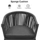 preview thumbnail 5 of 15, PURPLE LEAF Outdoor Dining Set with Patio Aluminium Dining Table and Wicker Rattan Chairs