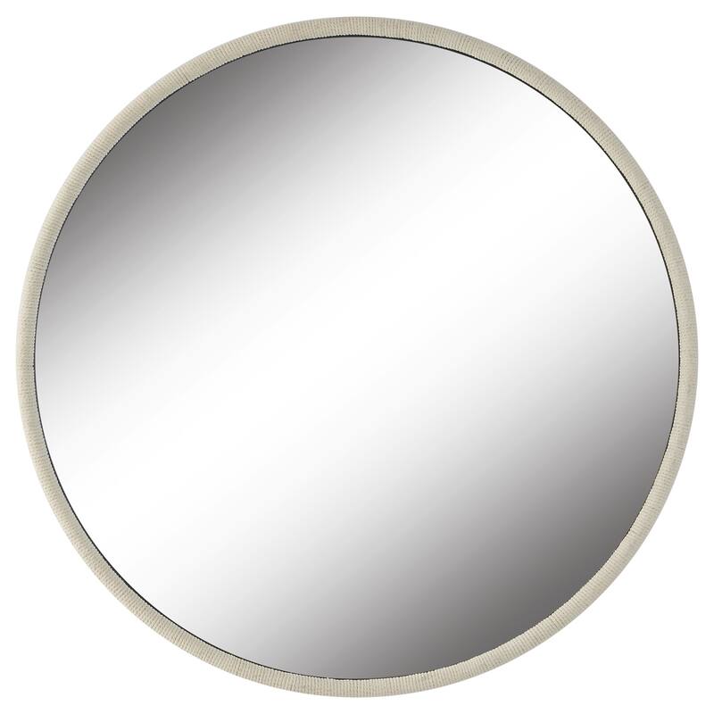Uttermost 09908 Ranchero 42-1/2" Diameter Circular Framed Bathroom - White