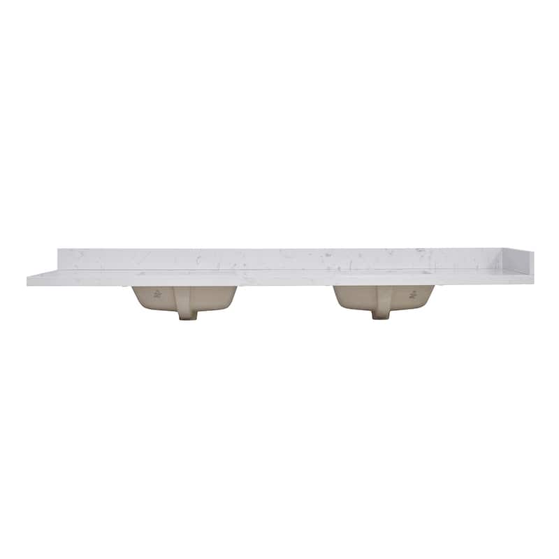 Altair Oderzo Bathroom Vanity Countertop in Aosta White Finish