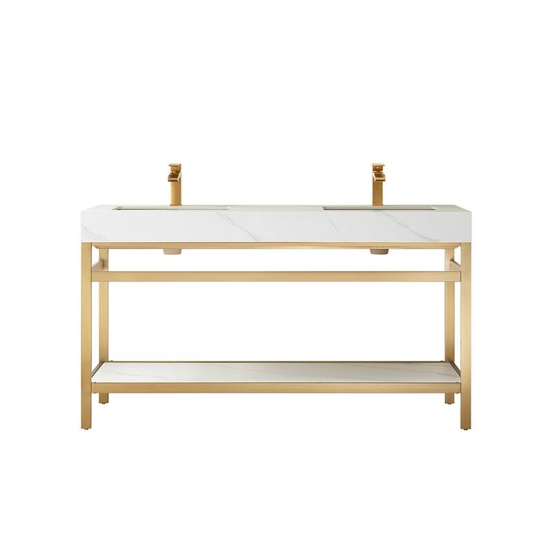 Miseno MV702560M-NM Funes 60" Free Standing Double Basin Vanity Set