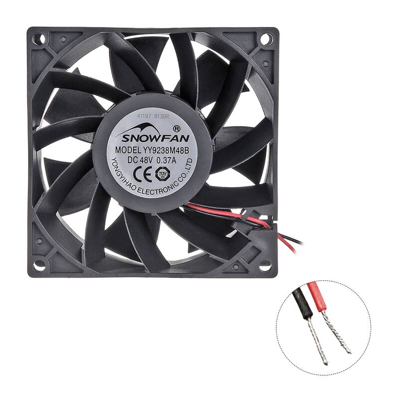 SNOWFAN Authorized 92mm x 92mm x 38mm 48V Brushless DC Cooling Fan - 92mm x 92mm x 38mm