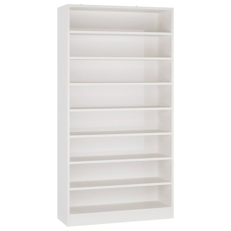 31" Width White Shoe Cabinet, 9 Tiers 40-45 Pairs