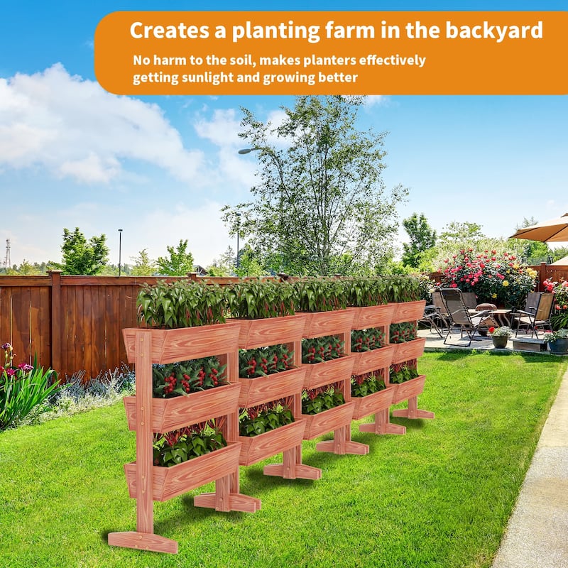 Vertical Garden Bed Elevated Planter Box Grow Vegetable Flower