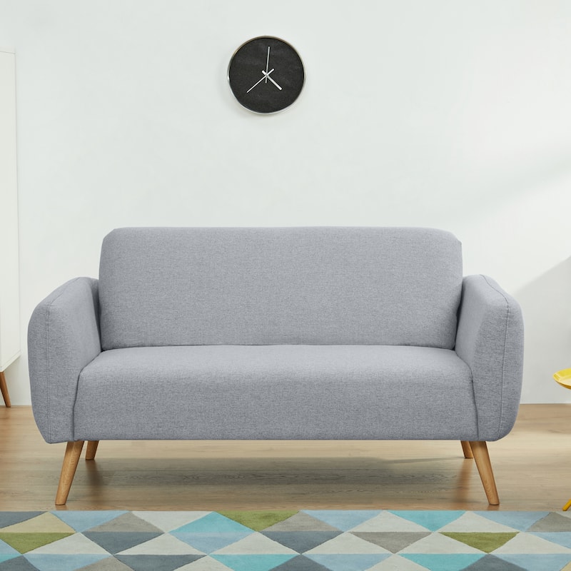 Carson Carrington Vallakra Polyester Loveseat Sofa - Light Grey
