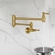 preview thumbnail 35 of 41, Copper Wall-Mounted Pot Filler Faucet Brushed Gold