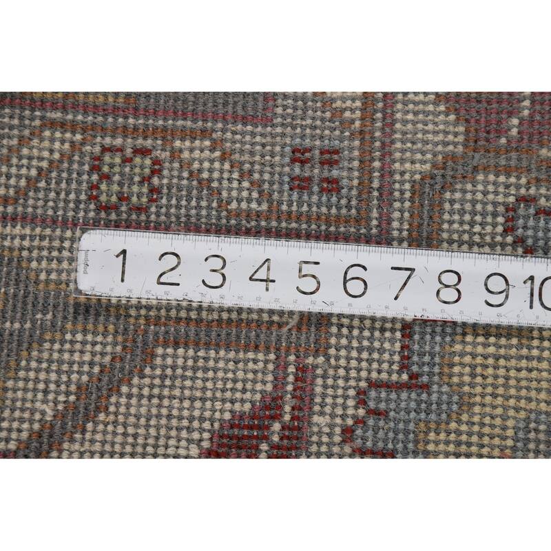 Gray Oushak Oriental Area Rug Handmade Wool Carpet - 8'0"x 9'9"