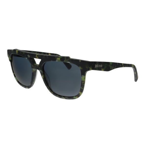 Just Cavalli JC757S 56V Green Havana Rectangular Sunglasses - No Size