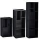 preview thumbnail 29 of 34, VECELO Set of 3 Cube Bookshelves 2/3/4-Tier Open Shelf Bookcase with Irregular Cubes for Living Room Study Bedroom Office